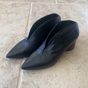 Halmanera Black Leather Booties